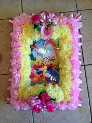 Silk Flower Picture frame