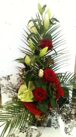 Rose And Lily Arrangement