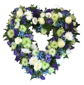 Blue and Purple Open Heart